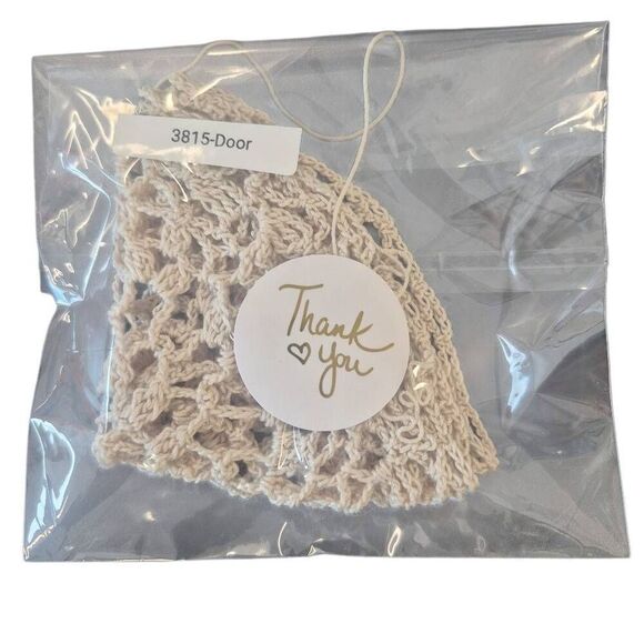 Doily, Vintage Ecru Cotton Crocheted 6.5" - Picture 5 of 6